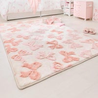 ふわふわリボンラグ（長方形・１３０×１９０） ラグ(長方形) 画像1