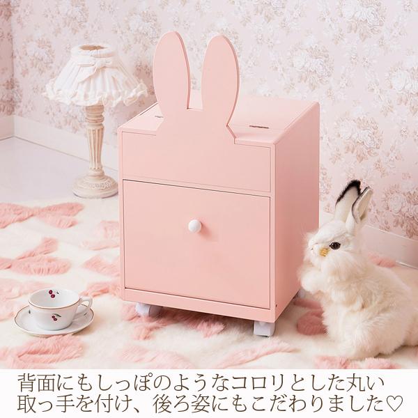 うさぎコスメワゴン コスメワゴン・メイクボックス 画像5