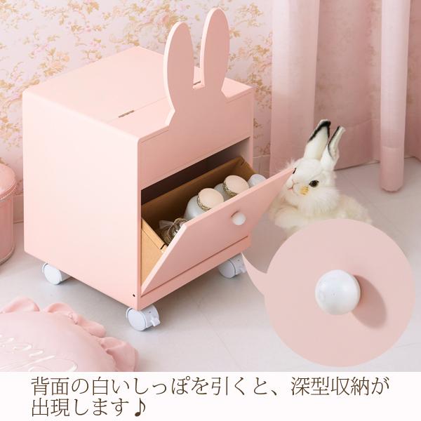 うさぎコスメワゴン コスメワゴン・メイクボックス 画像6