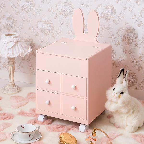 うさぎコスメワゴン コスメワゴン・メイクボックス 画像7