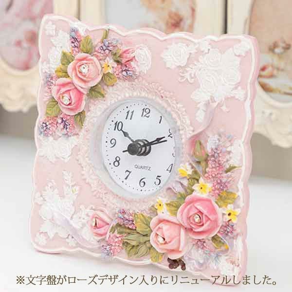 フェミニンローズ置時計 置き時計 画像2