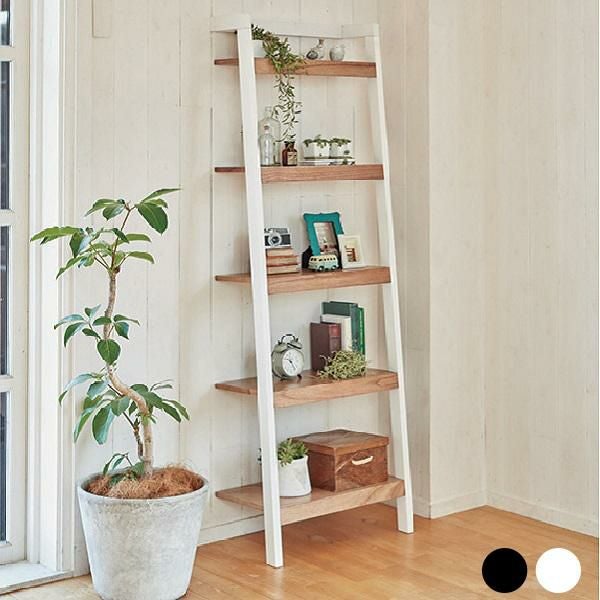 直送】立てかけ式ラダーラック 幅62cm｜かわいいお姫様インテリア家具