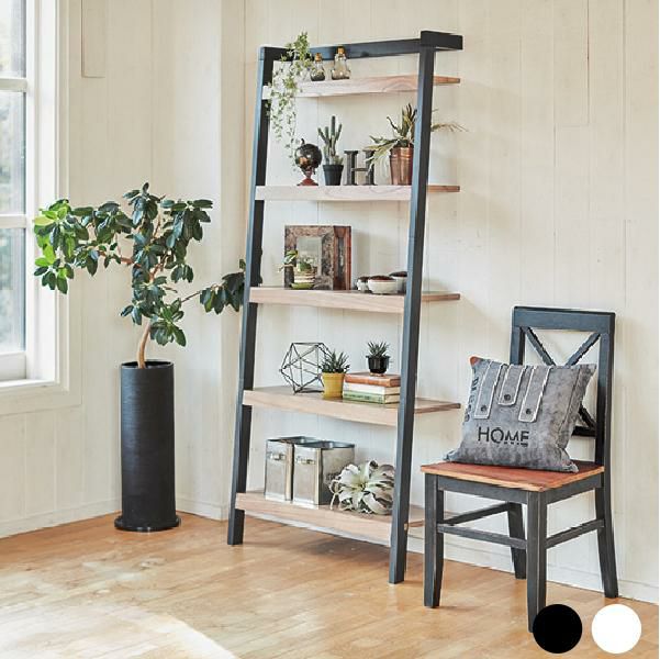 直送】立てかけ式ラダーラック 幅80cm｜かわいいお姫様インテリア家具