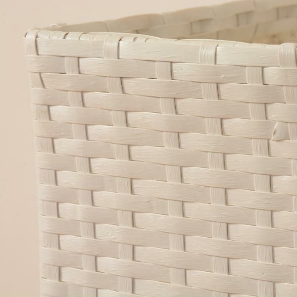 ラタン風サニタリー収納　アジャスター付き　スリム　隙間　幅20.5ｃｍ　5段 ランドリーバスケット・小物 画像4