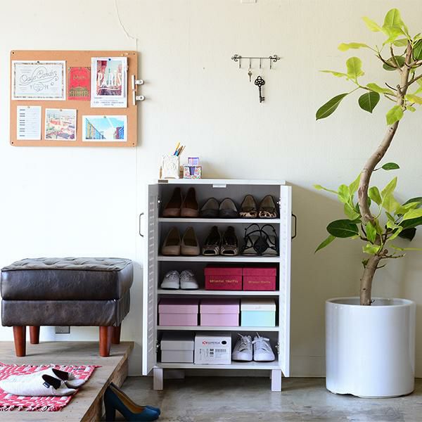 シューズボックス　幅58cm シューズラック・靴収納 画像2