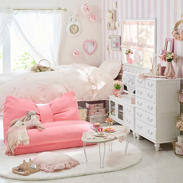 直送】テレビ台小/Blanc(ブラン)｜かわいいお姫様インテリア家具・雑貨