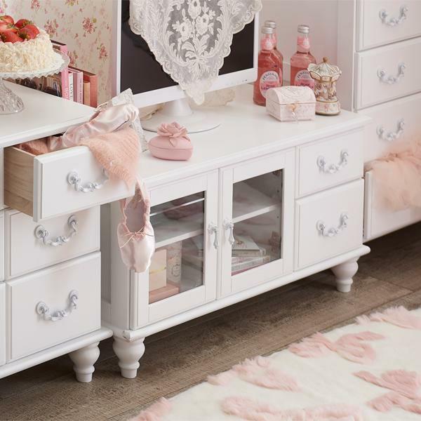 直送】テレビ台小/Blanc(ブラン)｜かわいいお姫様インテリア家具・雑貨