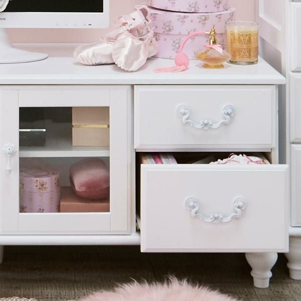 直送】テレビ台大/Blanc(ブラン)｜かわいいお姫様インテリア家具・雑貨