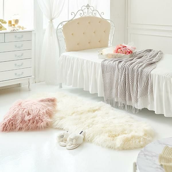 ムートンフリースラグ（60×180） ラグ(長方形) 画像9