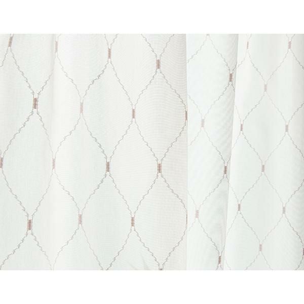 レースカーテン/ダイヤ（ピンク・幅１００ｃｍ×丈１７６・１８３・１９８ｃｍ・1枚） レースカーテン 画像4