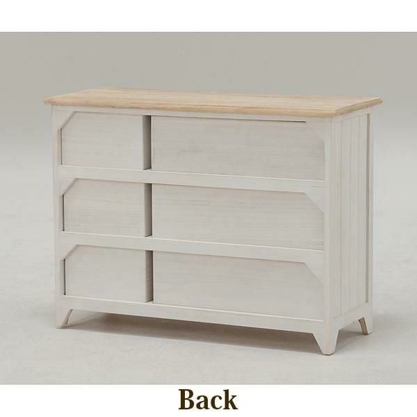 直送】フレンチカントリー風ワイドチェスト｜かわいいお姫様インテリア