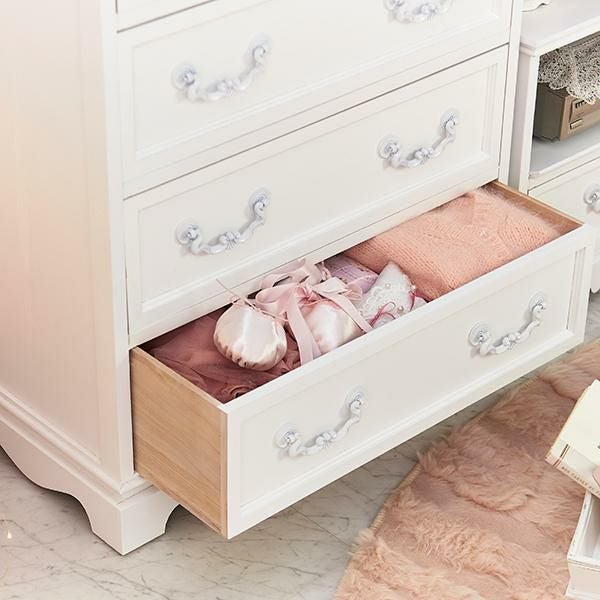 直送】チェスト大/Neige(ネージュ)｜かわいいお姫様インテリア家具