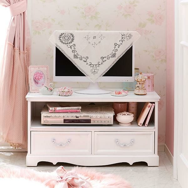 直送】テレビ台小/Neige(ネージュ)｜かわいいお姫様インテリア家具