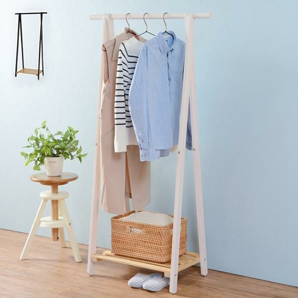 ポイント10倍♪～2/9 AM10:00まで】【直送】ナチュラルハンガーラック