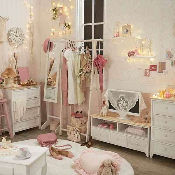 直送】ナチュラルハンガーラック｜かわいいお姫様インテリア家具・雑貨