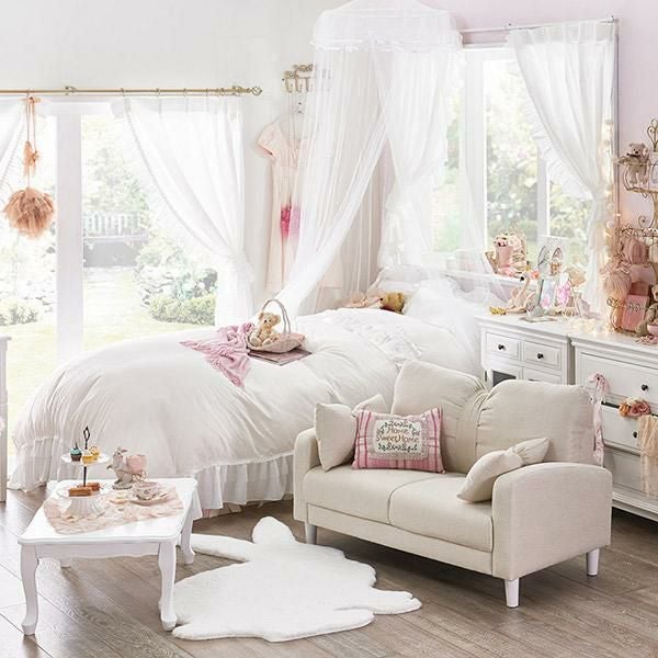 直送】リボンソファ(脚付)｜かわいいお姫様インテリア家具・雑貨の通販