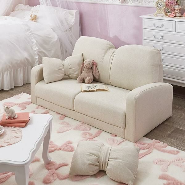 リボンソファー（脚付） 2人掛けソファ― 画像12