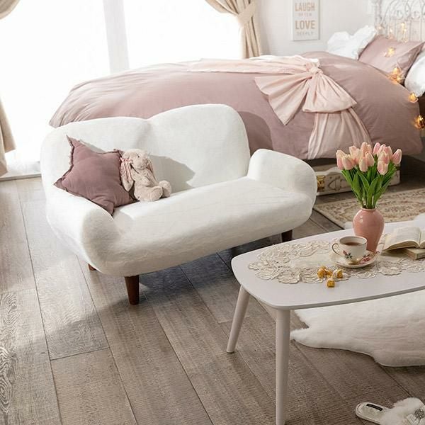 直送】コンパクトラブソファ｜かわいいお姫様インテリア家具・雑貨の