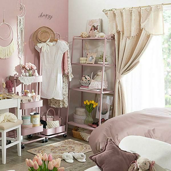 直送】くすみダスティカラーのオープンラック｜かわいいお姫様