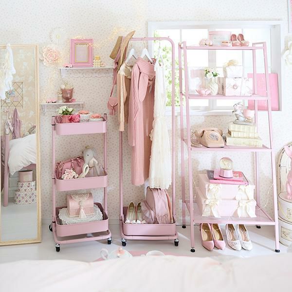 直送】くすみダスティカラーのハンガーラック｜かわいいお姫様