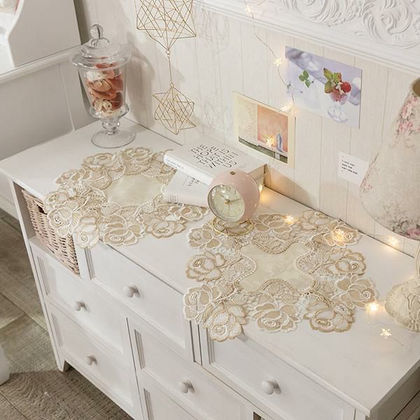 ローズレーステーブルセンター(30cm)【ラッピング対応可能】｜かわいい