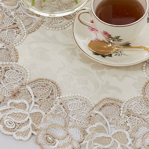 ローズレーステーブルセンター(30cm)【ラッピング対応可能】｜かわいい