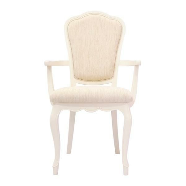 アームチェア（ファブリックバック）/ジャルダン ダイニングチェア 画像12