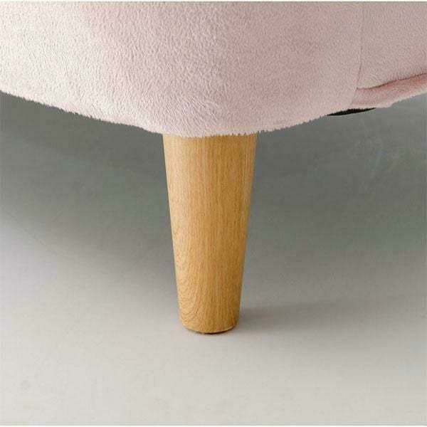 くすみパステルカラーのコンパクトソファー（スツール付き） 1人掛けソファ― 画像14