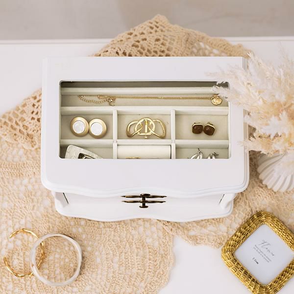 直送】アクセサリーケース3段/アンティークローズ｜かわいいお姫様