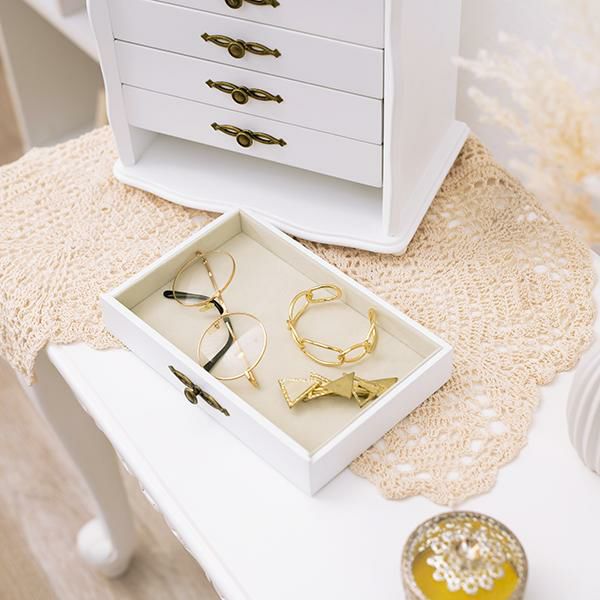 直送】アクセサリーケース3段/アンティークローズ｜かわいいお姫様