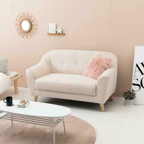 直送】コンパクトラブソファ/エメル｜かわいいお姫様インテリア家具