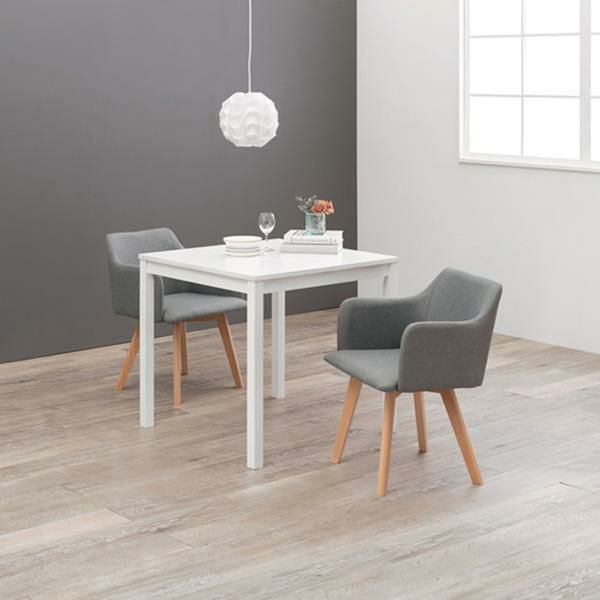 ファブリックチェア(肘あり・2脚セット) ダイニングチェア 画像20