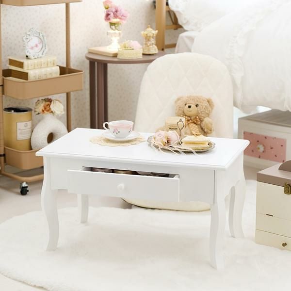 ポイント10倍♪～2/9 AM10:00まで】【直送】引き出し付き猫脚テーブル