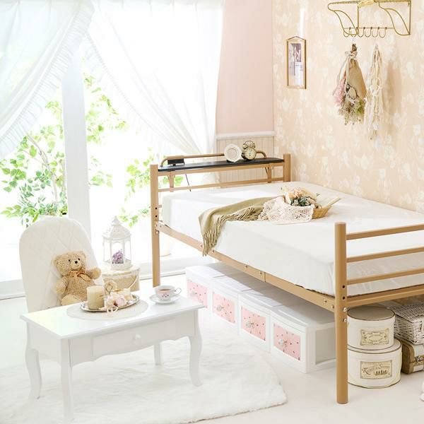 直送】引き出し付き猫脚テーブル(1杯)｜かわいいお姫様インテリア家具