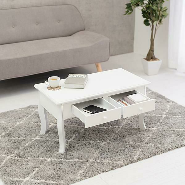 直送】引き出し付き猫脚テーブル(2杯)｜かわいいお姫様インテリア家具