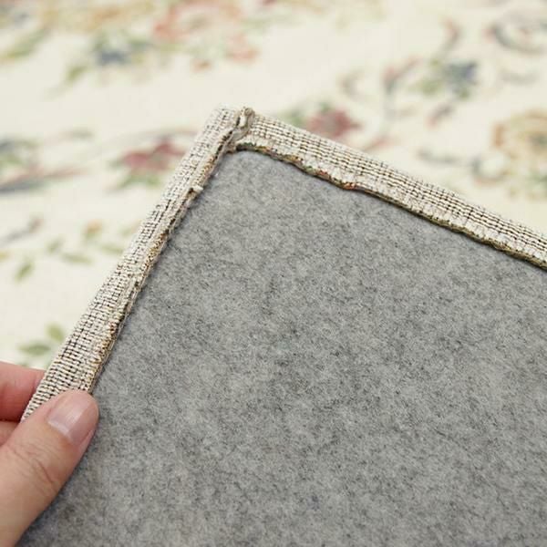 ブーケ柄シェニールゴブランラグ/１８５×１８５ ラグ(正方形) 画像16