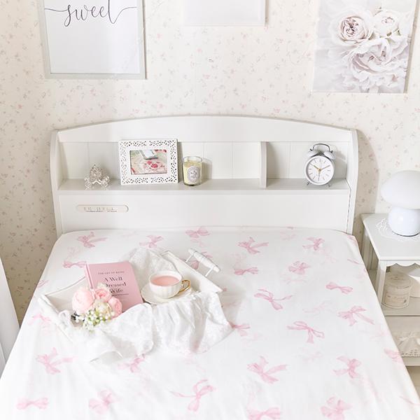 リボン柄布団カバー３点セット（シングル） 布団カバーセット　シングル 画像7