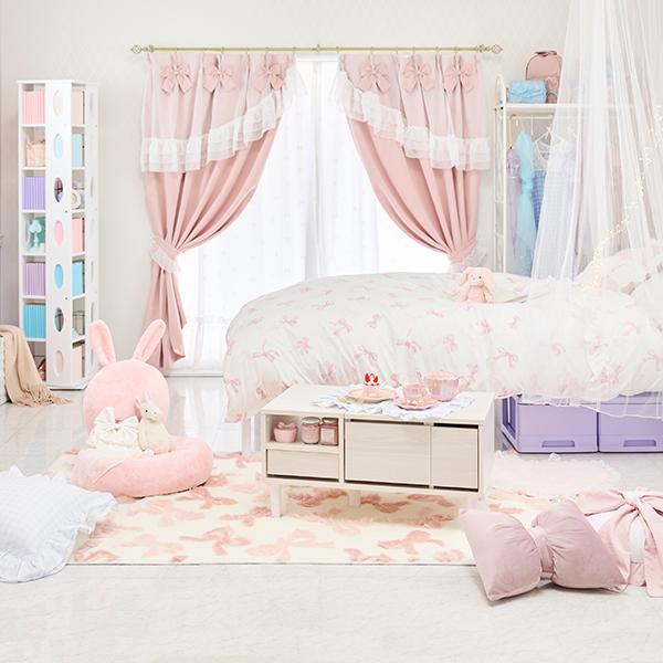 リボン柄布団カバー3点セット(シングル)【ラッピング対応可能