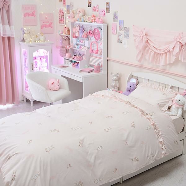 うさぎ柄布団カバー3点セット(シングル)【ラッピング対応可能