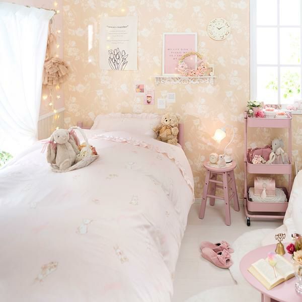 うさぎ柄布団カバー4点セット(ダブル)【ラッピング対応可能