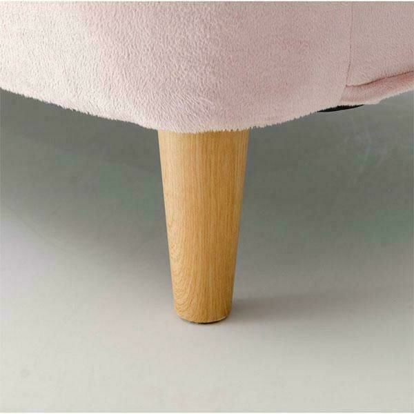 くすみパステルカラーのオットマン スツール 画像12