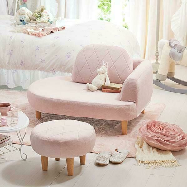 くすみパステルカラーのオットマン スツール 画像13