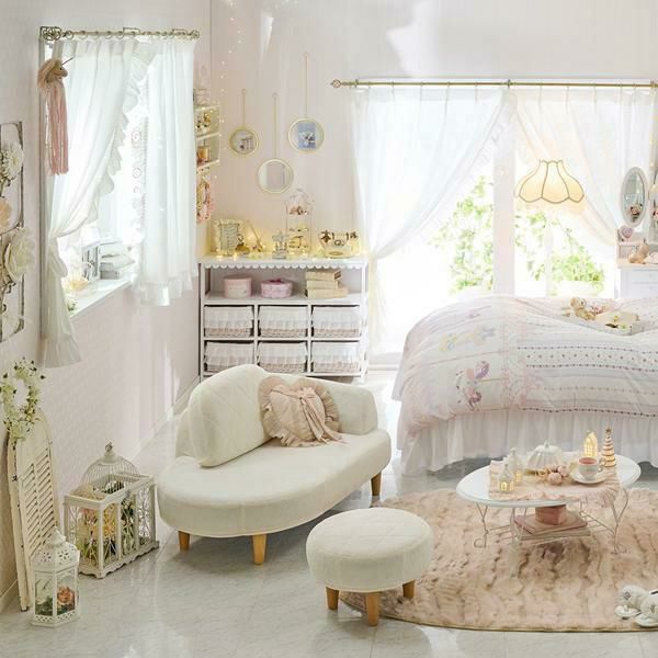 くすみパステルカラーのオットマン スツール 画像14