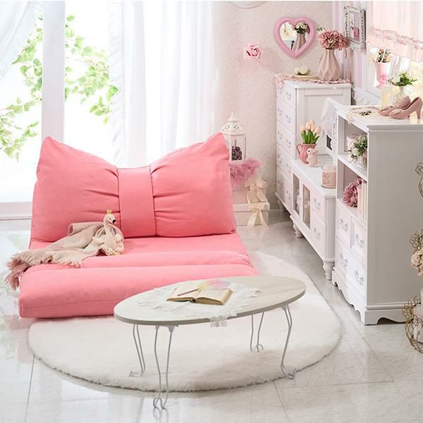 直送】猫脚折りたたみテーブル(幅80cm・ラウンド)｜かわいいお姫様