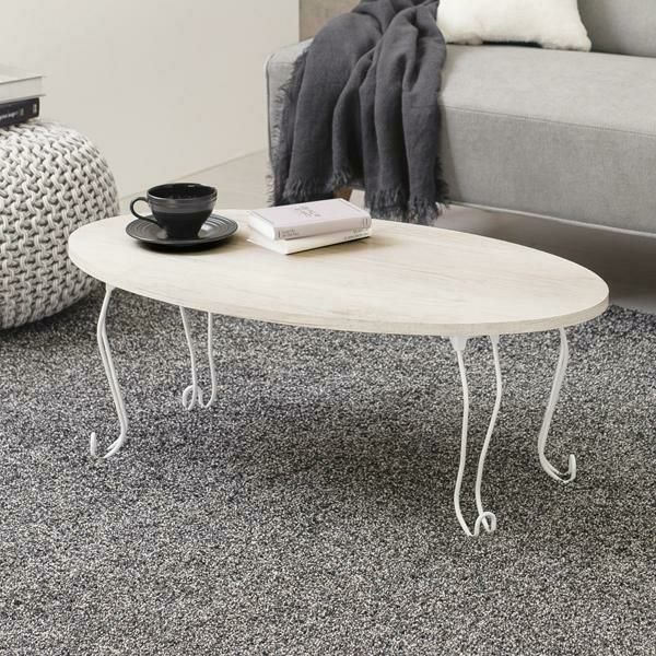 直送】猫脚折りたたみテーブル(幅90cm・ラウンド)｜かわいいお姫様