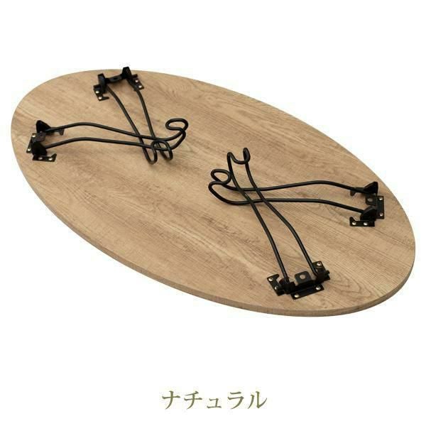 直送】猫脚折りたたみテーブル(幅90cm・ラウンド)｜かわいいお姫様