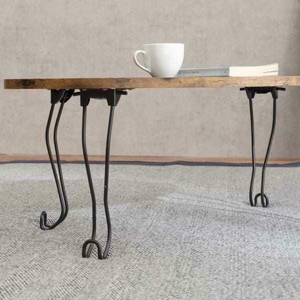 直送】猫脚折りたたみテーブル(幅90cm・ラウンド)｜かわいいお姫様