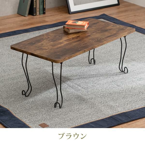 【新品】猫脚 アンティーク調 折りたたみ テーブル フェミニン　アウトレット 直送】猫脚折りたたみテーブル(幅80cm・スクエア)｜かわいいお姫様