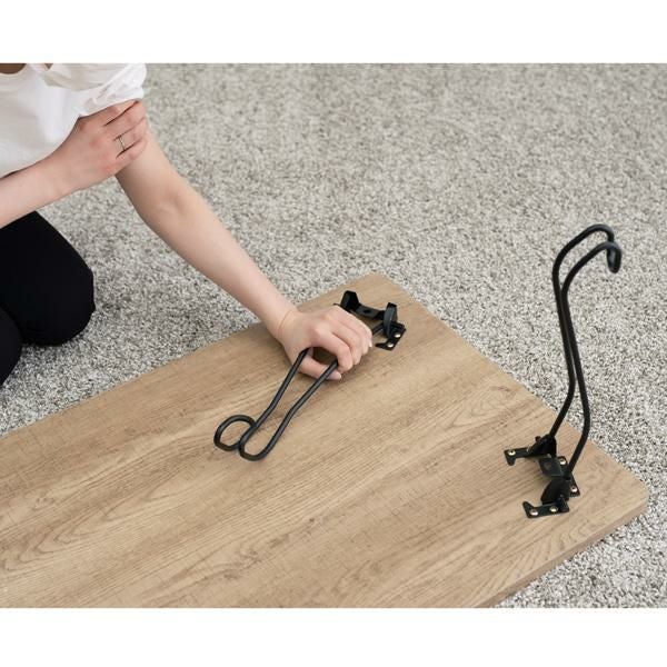 猫脚折りたたみテーブル（幅９０cm・スクエア） 折りたたみテーブル 画像16