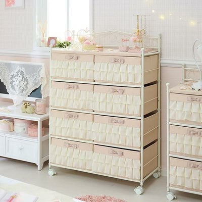 フリルボックスチェスト（8杯）／peche(ペッシュ) タンス・チェスト 画像1